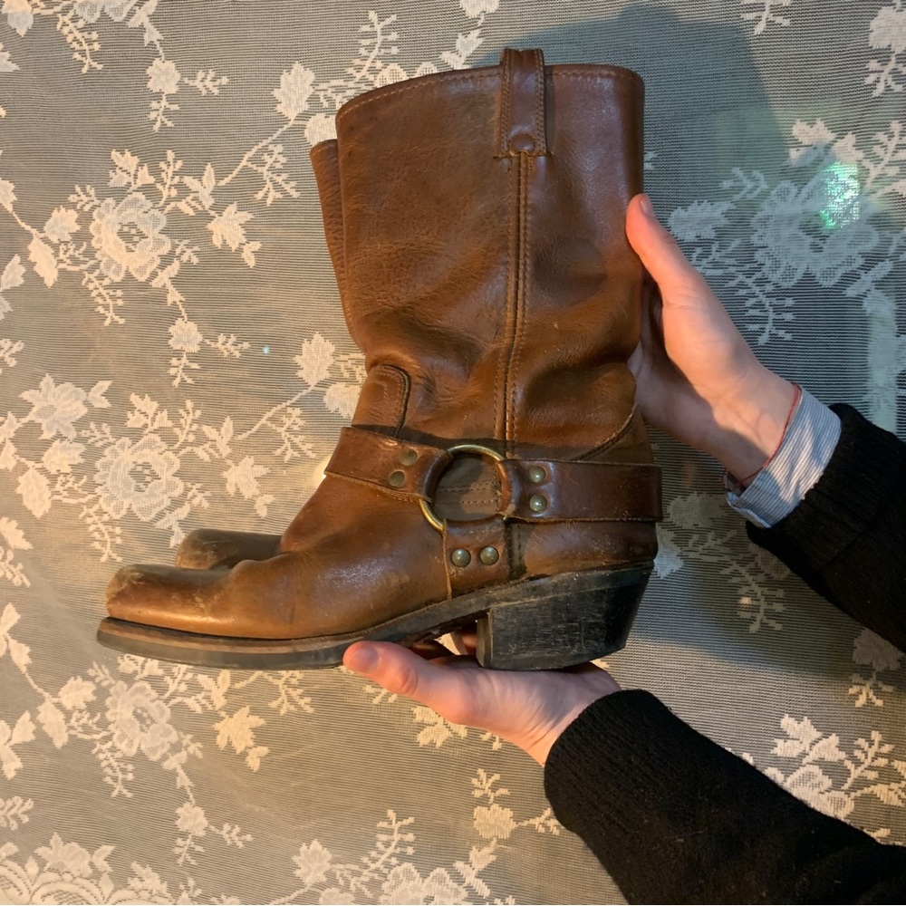 Frye harness boots